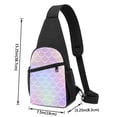thumbnail image 4 of Disketp Sling Backpack,Multipurpose Crossbody Shoulder Bag Travel Hiking Daypack-Fish Scale1, 4 of 6