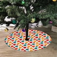 thumbnail image 2 of FMSHPON Tangled Lattice Pattern Xmas Christmas Tree Skirt Stand Mat for Holiday Party Decoration Indoor Outdoor 36 inches, 2 of 3