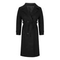 thumbnail image 3 of Sevevn Women's Winter Double Breasted Wool Coat Business Casual Long Winter Pea Coat with Belt, 3 of 5