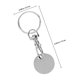 thumbnail image 2 of FESTFENDS 6Ud Llavero Token Para Carrito Resistente De Inoxidable Color Plateado Compacto, 2 of 8