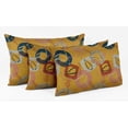 thumbnail image 3 of Vargottam Luxury, Printed Mustard Yellow CushionCovers,Decorative PillowCovers,LumbarThrow Pillowcase -24x14Inches, 3 of 6