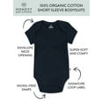 thumbnail image 3 of Honest Baby Clothing Baby Boy or Girl Gender Neutral Organic Cotton Short Sleeve Bodysuits, 3 Pack (Preemie-24 Months), 3 of 7