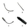 thumbnail image 1 of 10 Pieces Bike V Brake Noodles Lightweight Wear-resistant Excellent Protection Adjustable Cable Guide Pipe Boots Lubricating Oil Type 4, 1 of 7