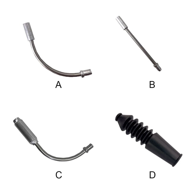 10 Pieces Bike V Brake Noodles Lightweight Wear-resistant Excellent Protection Adjustable Cable Guide Pipe Boots Lubricating Oil Type 4