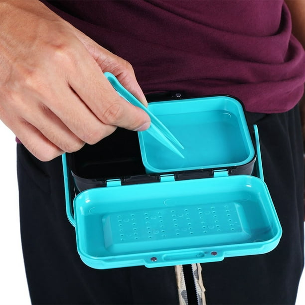 Fishing Bait Case,Portable Durable Plastic Fishing Bait Holder Box