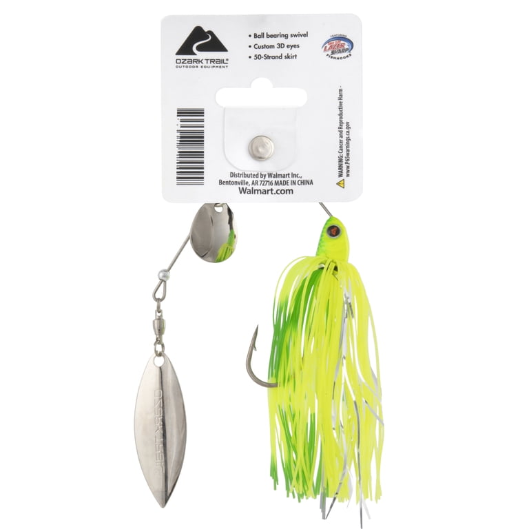 3 pack) Ozark Trail 3/8 oz. Spinnerbait Lure for Bass Fishing