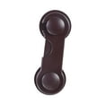 thumbnail image 4 of Cerradura para niños, cerradura para gabinete a prueba de bebés, multiusos, cerradura, cerradura para puerta de gabinete para niños, para gabinetes, Marrón, 4 of 10