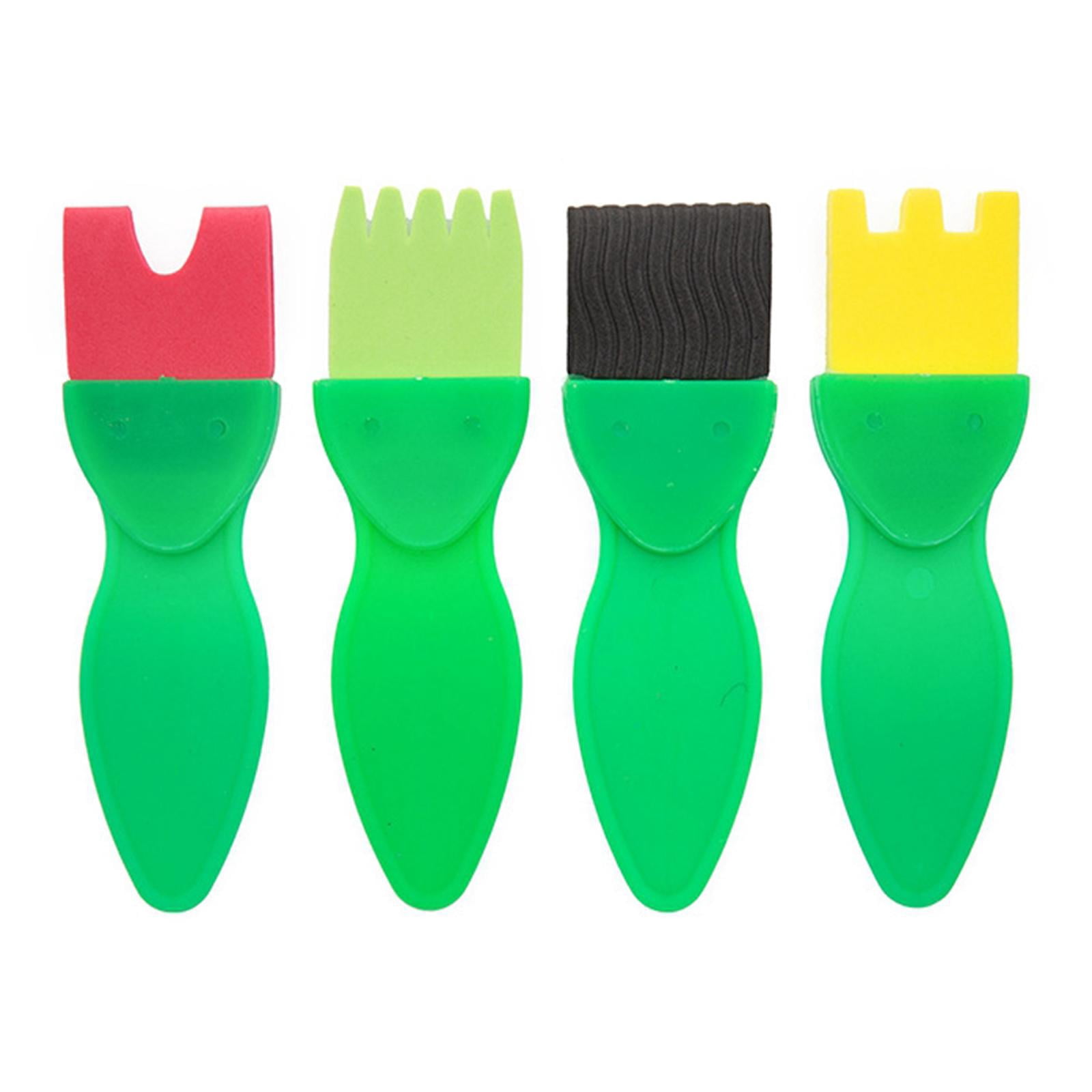 LeeQinersw 36Pcs Kids Paint Brushes Sponge Painting Brush Tool Set for Children Toddler DIY