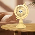 thumbnail image 5 of Rechargeable Mini Desk Fan, USB-Powered Portable Fan, Quiet Personal Fan with Adjustable Height, 3-Speed Settings, Compact Cooling Fan for Office, Bedroom, Home, Desktop,Indoor Use, Battery Operated, 5 of 6