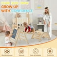 thumbnail image 4 of Pikler Triangle Set 8 in 1 Toddler Toy Indoor Foldable Montessori Climbing Set, 4 of 8
