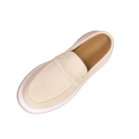 hopeusnice Women's Shoes Flat Heel High Quality Material For Lasting Use For Daily Commute And Leisure Activities Beige 36