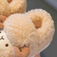 thumbnail image 6 of Gvdentm Toddler Slippers Girl Cute Plush Slippers Toddler Boys Girls Warm Animal House Slippers Boots Kids Fuzzy Winter Indoor Bedroom Household Home Shoes(Coffee,2), 6 of 7