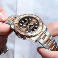thumbnail image 3 of Reloj de cuarzo BINBOND B930 Gear, Color: Acero blanco-Negro Acero blanco-Negro, 3 of 5
