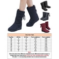 thumbnail image 7 of Avamo Women's Snow Boots, Faux Fur Waterproof Winter Boots for Women, Slip-ons Mid-Calf Boots for Outdoor, 7 of 7