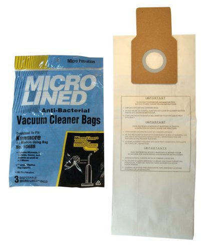 Kenmore 20-50688 20-50690 Style U Vacuum Cleaner Bags # Panasonic U-2,U2 bags 