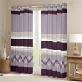 thumbnail image 3 of Homewish Hippie Plum Abstract Black Out Curtains for Women, Chic Minimalism Curtains Pack of 2 (42x63 Each), Modern Fashion Theme Bedroom Curtains, Black Out Curtains Bedroom Decor, 3 of 7