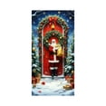 thumbnail image 2 of Cubierta de puerta de poliéster, decoración navideña, 35 x 72 pulgadas, cortina navideña, decoración de puerta y pared para Navidad, festival, fiesta, Halloween, otoño, decoración del hogar, adornos n, 2 of 6