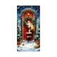 thumbnail image 2 of Seyotauo Merry Christmas Door Cover 72 x 35 Inch Xmas Tree Santa Snowman Fireplace Printed Door Hanging Cover Large Banner Background for Front Porch Outdoor Sign Holiday Party Decorations, 2 of 6