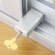 thumbnail image 2 of 2 Piezas con Llave Cerradura de Seguridad para Marco de Puerta de Aleación de Aluminio, Cerraduras de Ventana Dobles Deslizantes Ajustables Cerraduras de Seguridad de Acero Limitador de Seguridad para Niños Rojo Verde, 2 of 4