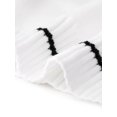thumbnail image 5 of Agnes Orinda Plus Size Halloween Outfits Sweater Vest for Women V Neck Stripe Cable Knit Sleeveless Pullover Sweater Vest 2X White, 5 of 6