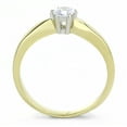 thumbnail image 2 of Two-Tone IP Gold (Ion Plating) Stainless Steel Ring with AAA Grade CZ in Clear for Women Clear Stone Color Style TK3440 Size 10, 2 of 3