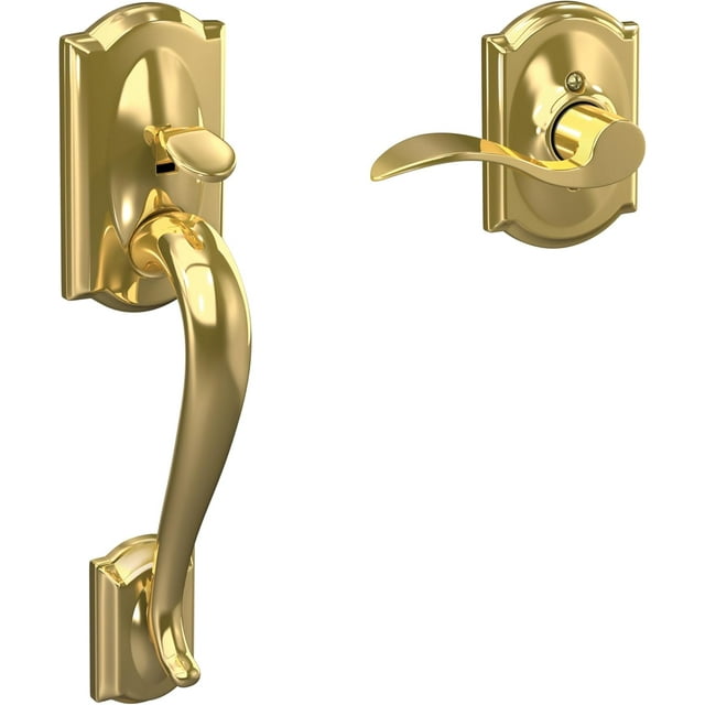 Poignée d'Entrée avant avec Levier de Porte Accent pour Gaucher Demi-Poignée Bronze Vieilli FE285 CAM 716 Acc CAM LH
