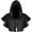 Black, variant on Sales Today Baseball Hat Sun Caps LSONABXA Halloween Grim Cowl Cloak, Vintage Medieval Cowl Hat, Sorcerer Wicca Pagan Hood