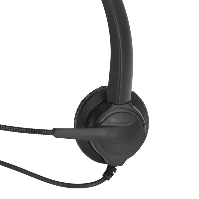 Auriculares de oficina con cable, ajustables y estables, para centro de llamadas, con micrófono de reducción de ruido para ordenador de oficina