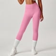 thumbnail image 5 of Outfmvch Women Scrunch Butt Lifting Seamless Leggings Compression Tights for Fitness Gym Compression Legging Resistance Band Leggings Women's High Waisted Athletic Leggings A1 Pink S-L, 5 of 5