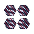 thumbnail image 2 of Balery 4 Pcs Patriotic Starleather Coasters Set, Drink Table Cup Coasters For Living Room Kitchen Coffee Decor, 2 of 9
