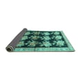 thumbnail image 2 of Ahgly Company Indoor Square Persian Turquoise Blue Traditional Area Rugs, 8' Square, 2 of 4