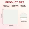thumbnail image 2 of 2 Pcs Transparent Acrylic Sheets 1/8" Thick Plastic Sheets 8x8 Inch, Transparent, 2 of 7