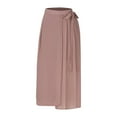 thumbnail image 5 of SnZhen Woman Wide Leg Pants Women's Oversized Casual Wide Leg Pants Chiffon Pleated Long Pants Solid Color Pants Skirt, 5 of 6