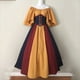 thumbnail image 1 of Womens Halloween Costumes 2024 Cosplay Gothic Dresses Women's Fashion Retro Collision Slim Flying Sleeve Big Hem Dress One Shoulder Dresses, 1 of 4