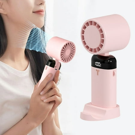 

Patriotic Outdoors Small Fan Portable Handheld Fan Comes With Mobile Phone Holder for Adult Camping Rental House Surprise for Desk Open-Air Stadium Makeup
