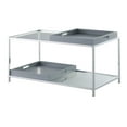 thumbnail image 5 of Convenience Concepts Tempered Glass Palm Beach Coffee Table, Gray, 5 of 10