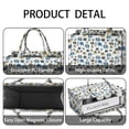 thumbnail image 4 of Large Capacity Tote Bag,White Elephant Pattern Handbag Fashion Luxury Tote Bag,15.7"x13"x 5.1" Inches,Laptop Compatible, 4 of 6