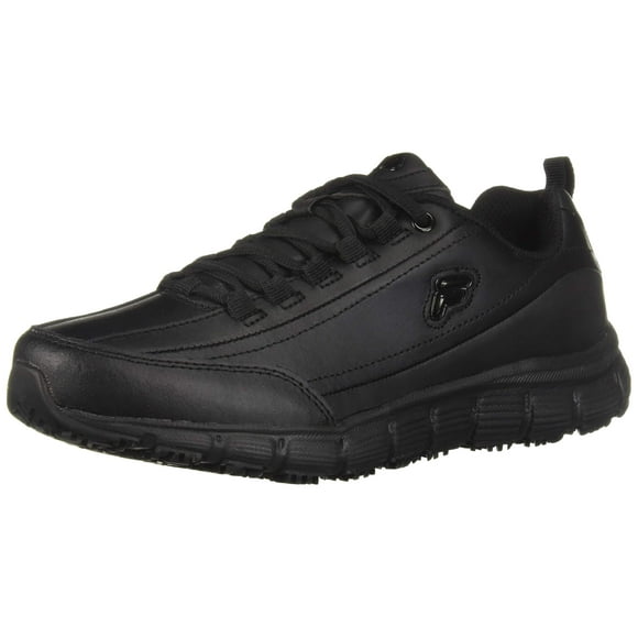 Fila Women's Memory Radiance Slip Resistant Work Shoe Hiking, Black, 8 B US