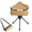 Khaki, variant on Agiufgs Camping Stool 1.98 Lb, 360° Swivel Seat, for Hiking Fishing and Outdoor Events, Black