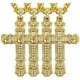thumbnail image 1 of Cadena Innovadoras SacredDiamon07 4Pzas Oro Collar Cruz Dije 3.5x5.7cm Metal., 1 of 5