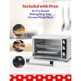 thumbnail image 4 of Betty Crocker Air Fryer Convection Toaster Oven, 0.7 Cu. Ft. 22-Liter Capacity, 7 Function Convection Oven with Pizza, Bagel, Roast, Bake & Keep Warm Settings, 1500 Watts, BC-4637W, White, 4 of 7