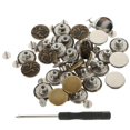 thumbnail image 3 of Jeans Rivet Buttons Trousers Buckles Adjustable Jeans Button Elegant Design Men and Women Alloy Material Waist Nail-Free Buckle 3 Sets, 3 of 4