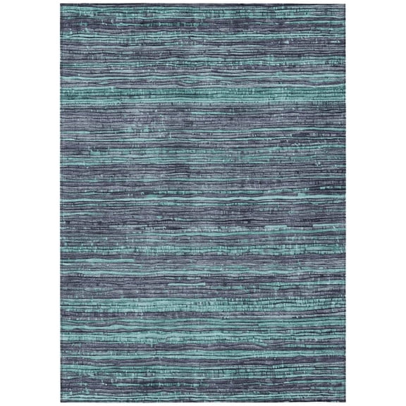 Dalyn Rugs Machine Washable Indoor/Outdoor Chantille Teal 2'6" x 3'10" Rug