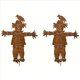 thumbnail image 1 of 2X Estaca de Jardín de Espantapájaros, Letrero de Metal para Patio, Decoración de Otoño, Halloween, Acción de Gracias, Escultura de Espantapájaros para Patio, 1 of 5