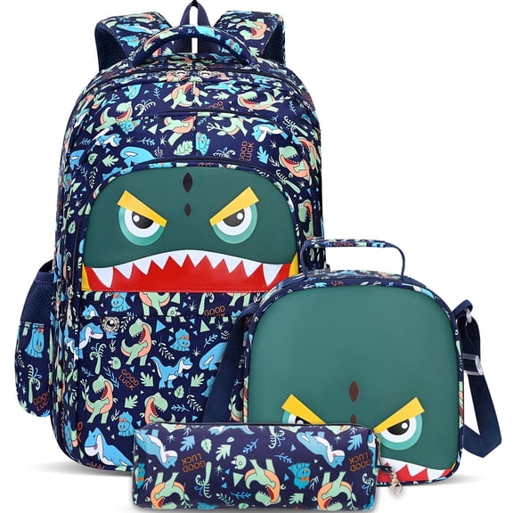School Backpacks for Teens 3PCS Set Middle School Bookbag Students Lightweight Durable Casual Outdoor Daypack College
