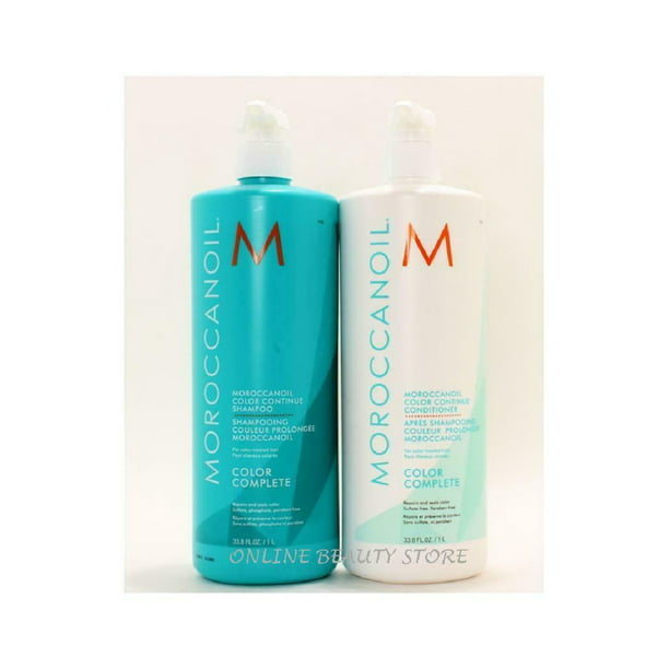 mangel frill strategi Moroccanoil Color Complete Shampoo and Conditioner 33.8 fl oz / 1 LITER -  Walmart.com