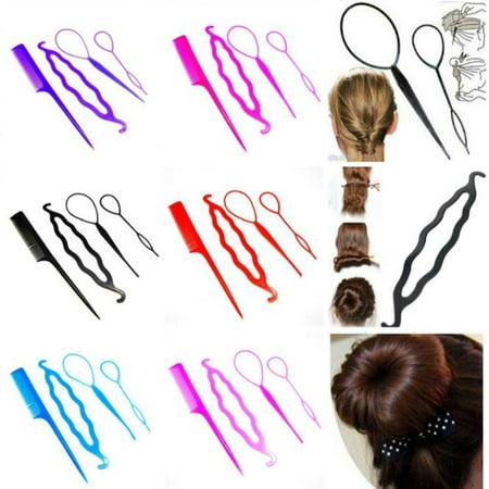 Women Hair Braid Clip Magic Styling Stick Bun Maker Tool Fashion (Best Hair Bun Maker)