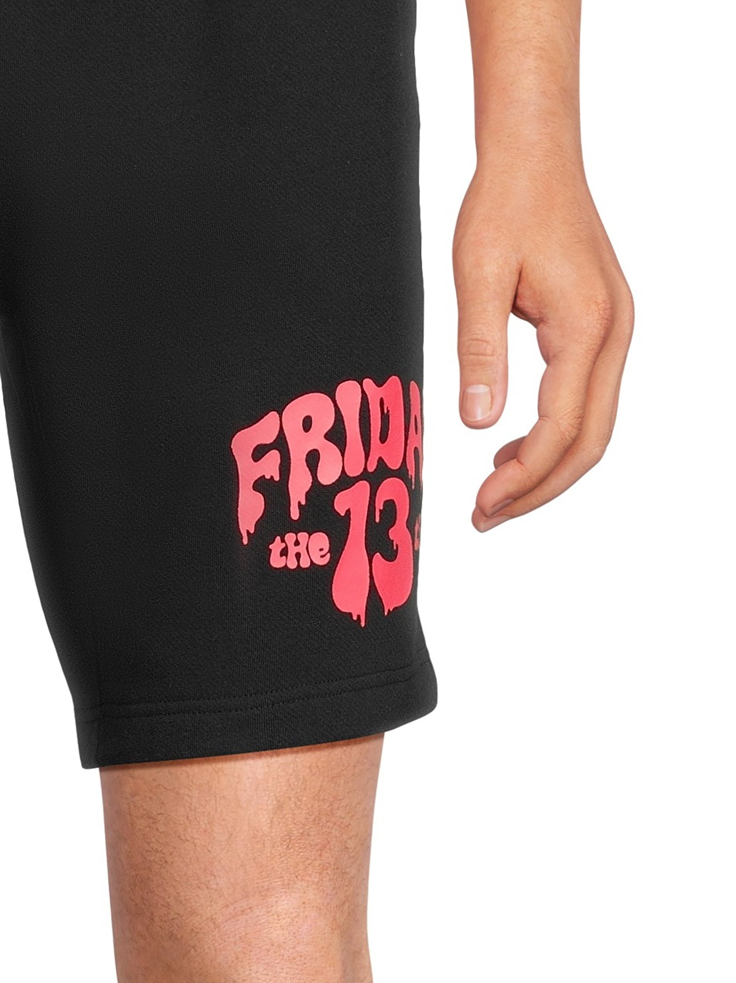 Friday The 13th Friday Text Apparel, Men's Graphic Jogger Shorts, Size XS-3XL (Men's Big & Tall)