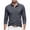 Dark Gray, variant on Golf Shirts for Men Long Sleeve Quarter Button Loose Comfy Breathable Pullover Shirts Business Casual Work Shirts