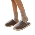 thumbnail image 2 of IEMIEMIEM Men's Slippers Plush Warm Feet Thick-soled Fuzzy Non-slip Home Indoor Soft Sole For Fall Winter Shoes 10 wide, 2 of 7